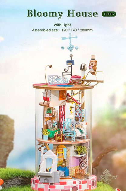 Kidstoylover - Robotime Rolife Bloomy House DIY Kit - www.Shopthatapp.com