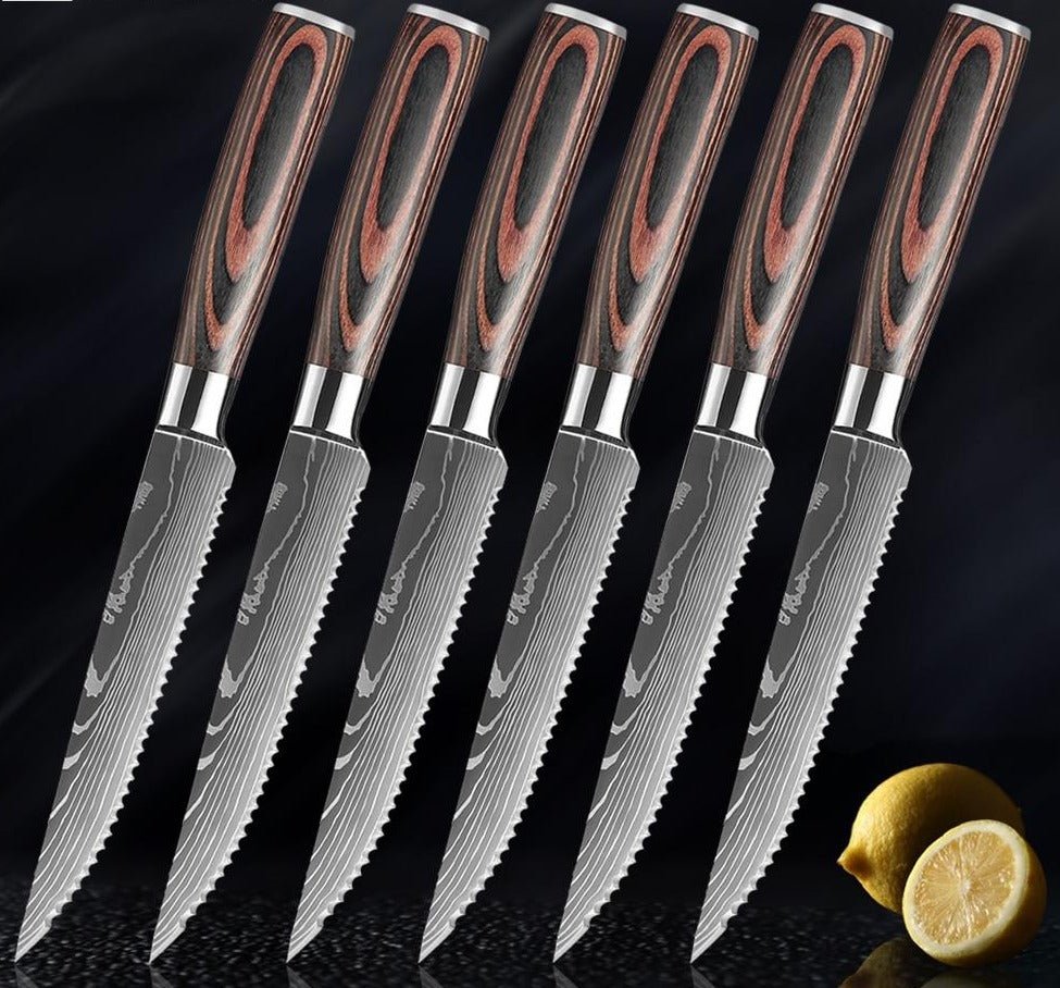 Damascus Steak Knife - www.Shopthatapp.com