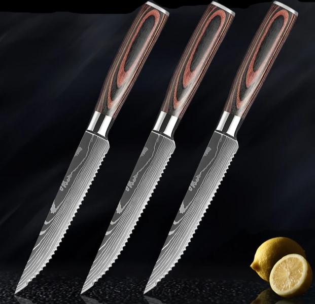 Damascus Steak Knife - www.Shopthatapp.com