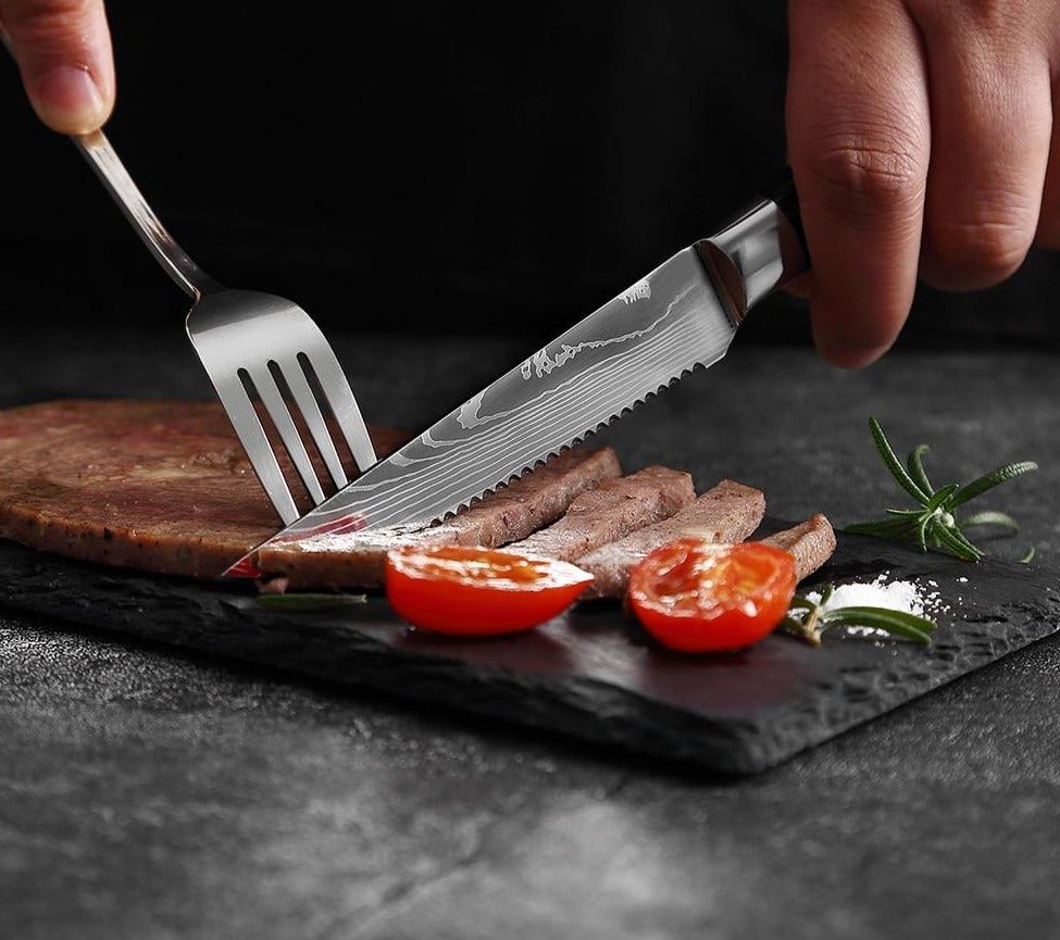 Damascus Steak Knife - www.Shopthatapp.com