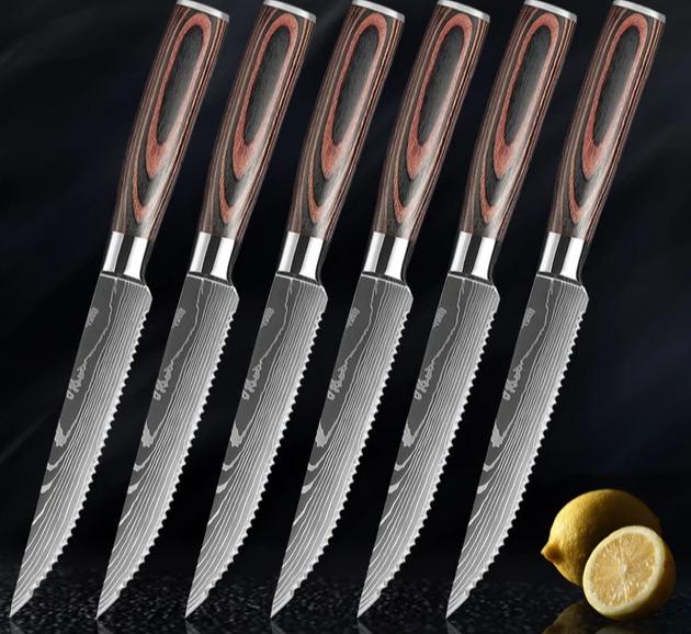 Damascus Steak Knife - www.Shopthatapp.com