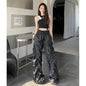 Dark Loose Mop High-waisted Trousers Women - www.Shopthatapp.com