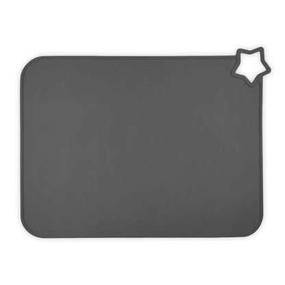 Tapis pliable en silicone gris foncé