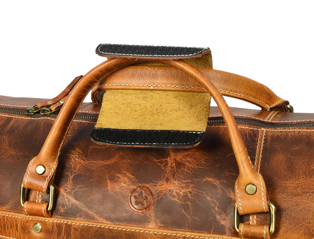 Dawson Leather Travel Bag - Walnut Brown - www.Shopthatapp.com