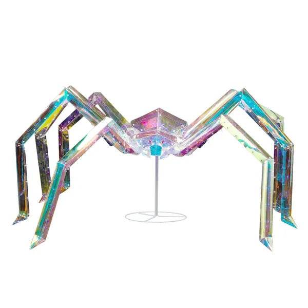 3FT Halloween Decorations Light Up Spider, Outdoor Halloween Decor Lighted Iridescent Spider - www.Shopthatapp.com