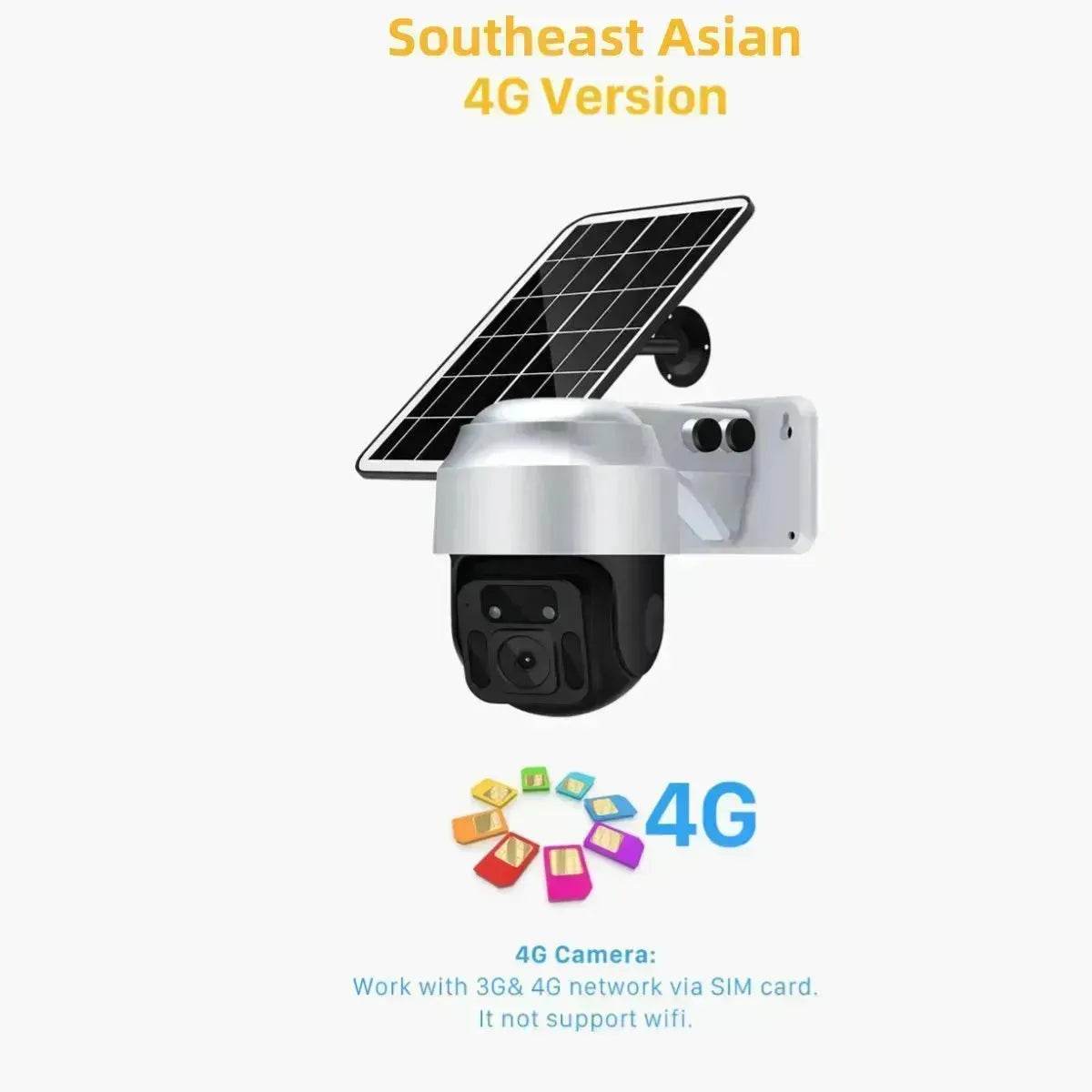 Solar Powered Wireless WiFi Surveillance Camera - www.Shopthatapp.com