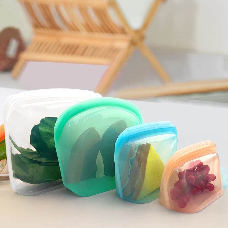 Reusable Silicone Storage Bag Vacuum seal Bag - www.Shopthatapp.com