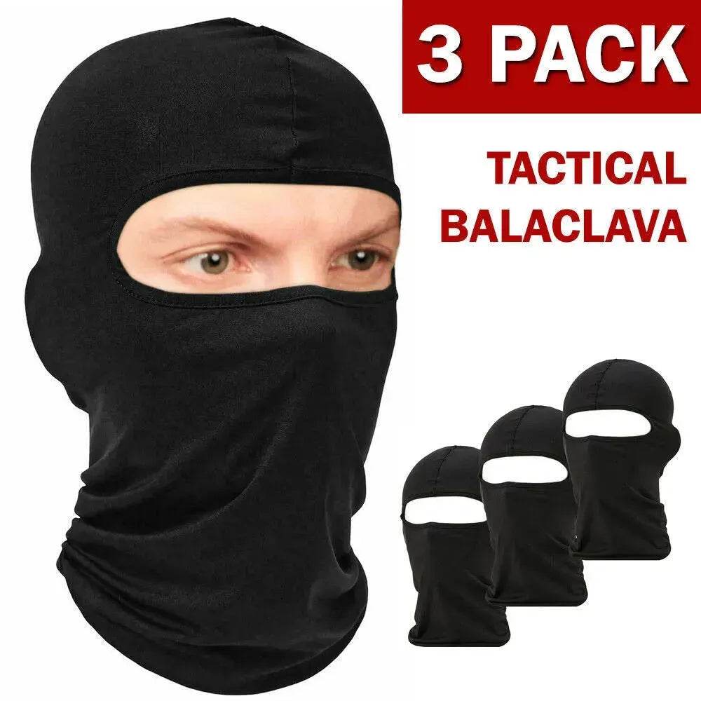 3 Pack Tactical Balaclava Thin Full Face Mask Lightweight Motorcycle Warmer Ski - www.Shopthatapp.com