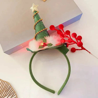 Christmas With Light Headband Snowflake Women's - www.Shopthatapp.com