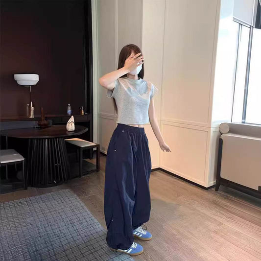 Casual Fashion Oversized Baggy Workwear Pant for women - www.Shopthatapp.com