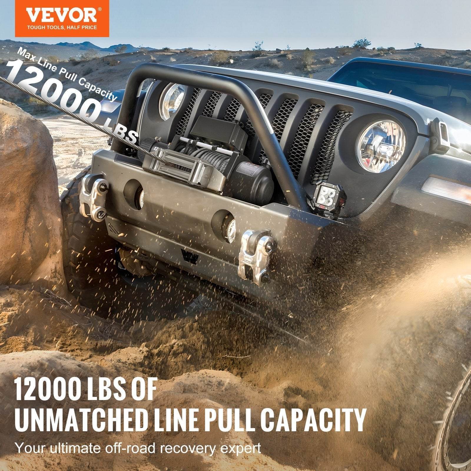 VEVOR Jeep winch UTV ATV Truck Winch heavy duty Pulling Lifter - www.Shopthatapp.com