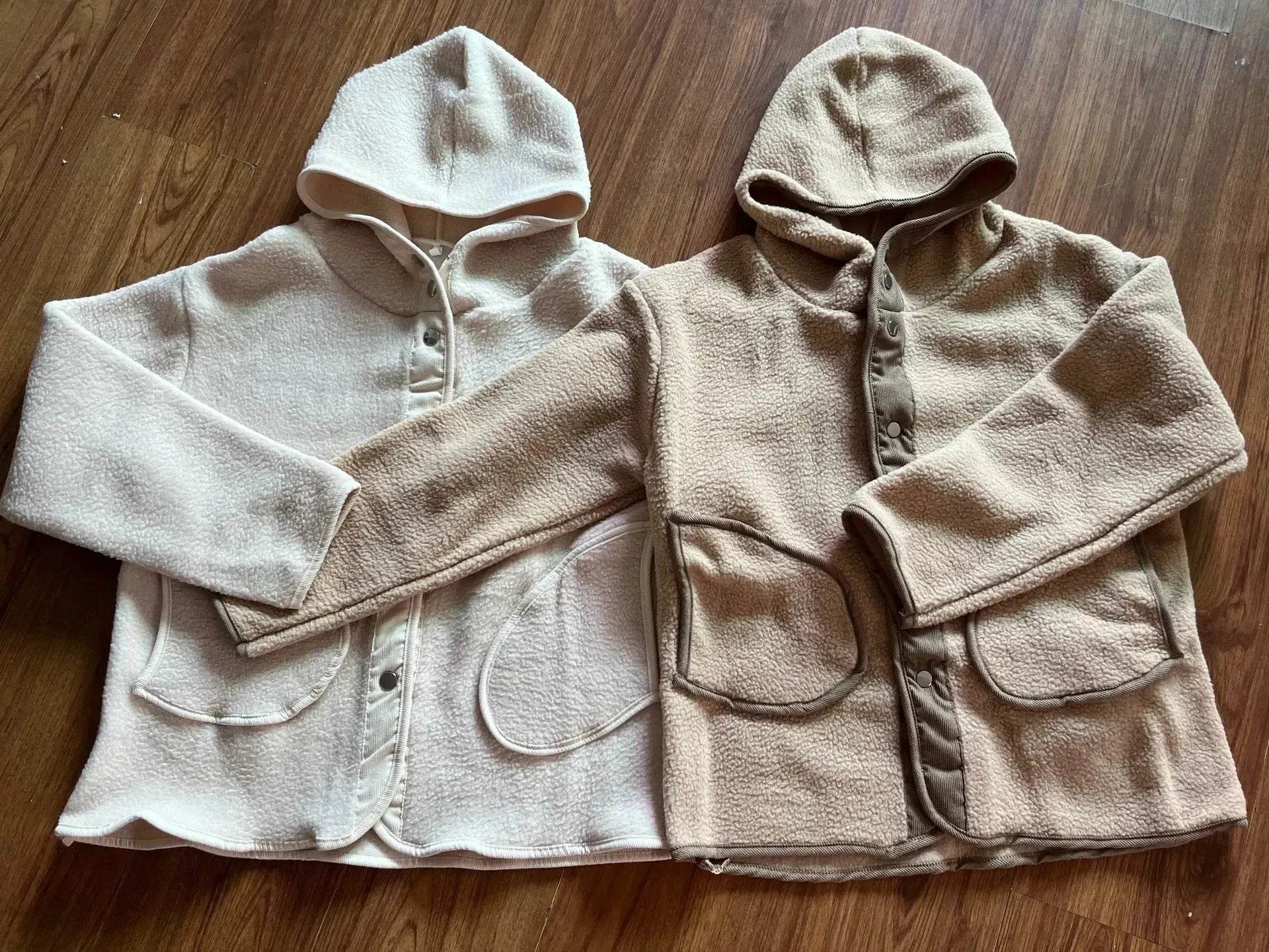 Thickened Woolen Hoodie Winter coat Fleece hooded Winter Jacket - www.Shopthatapp.com