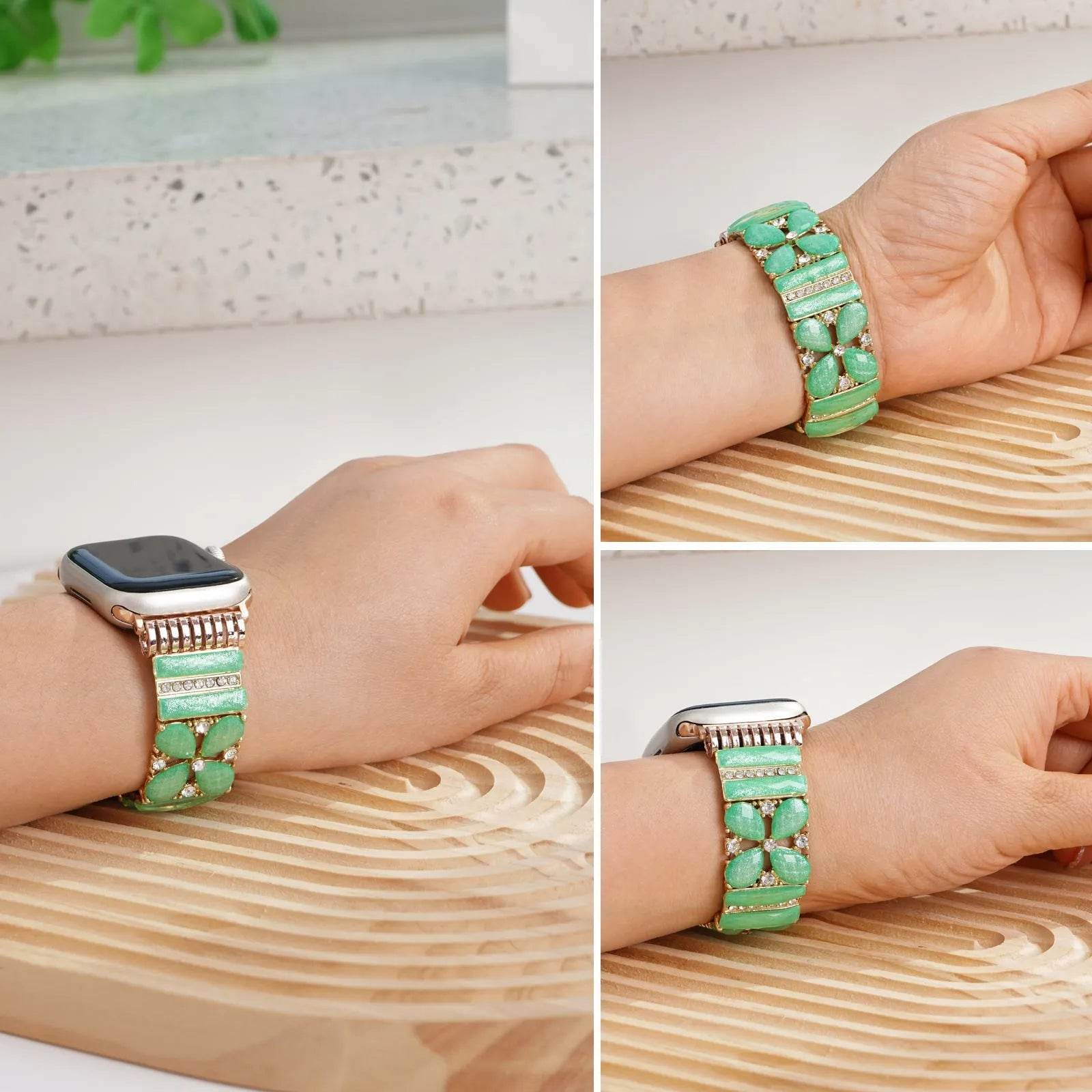Strap Green Jewelry Watch Band Bracelet women - www.Shopthatapp.com
