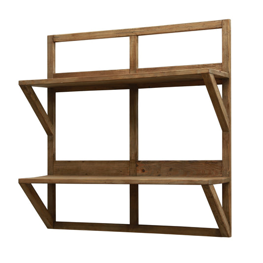 Reclaimed Wooden Double Shelf Unit - www.Shopthatapp.com
