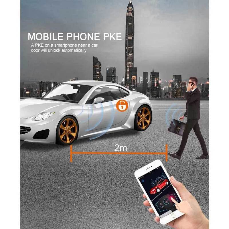 Car Intelligent Induction Keyless Entry GSM Mobile Phone Operated Car Remote Control Anti-theft Device - www.Shopthatapp.com