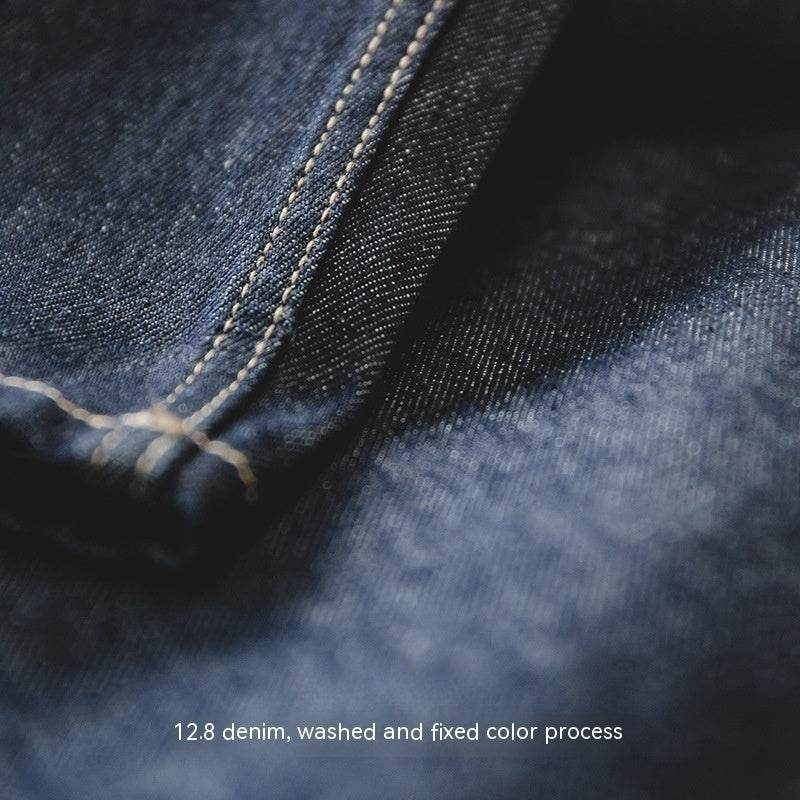 Vintage Denim Washed Elastic Waist Loose Jeans Cityboy Wide Leg Tapered Pants Men - www.Shopthatapp.com