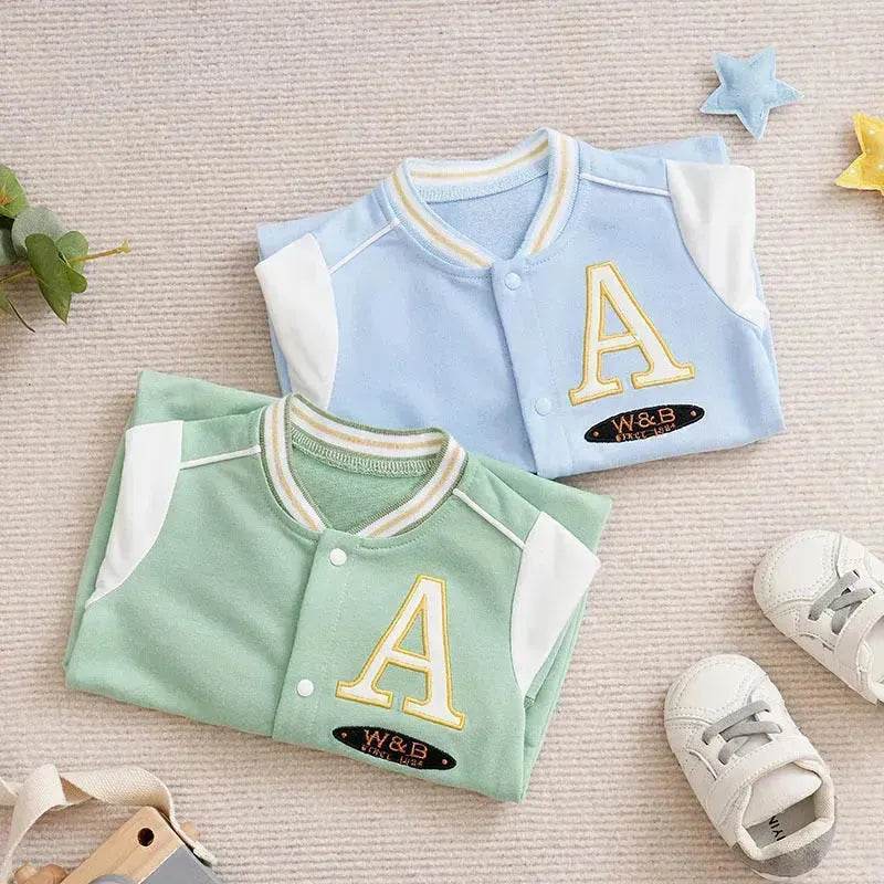 Baby One-piece Spring And Autumn Romper Baseball Uniform cloth - www.Shopthatapp.com
