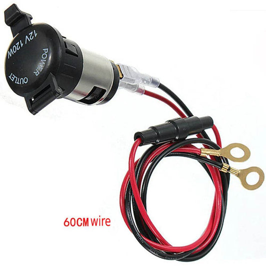 12v Universal Car Power Plug Female Socket Output Auto Cigarette Lighter Ignition 20mm - www.Shopthatapp.com