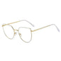 Women's Plate Anti-Blue Light Glasses Fashion Metal Large Frame - www.Shopthatapp.com