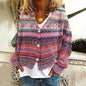 Christmas Abstract Printing Casual Cloak Coat Cardigan Sweater - www.Shopthatapp.com