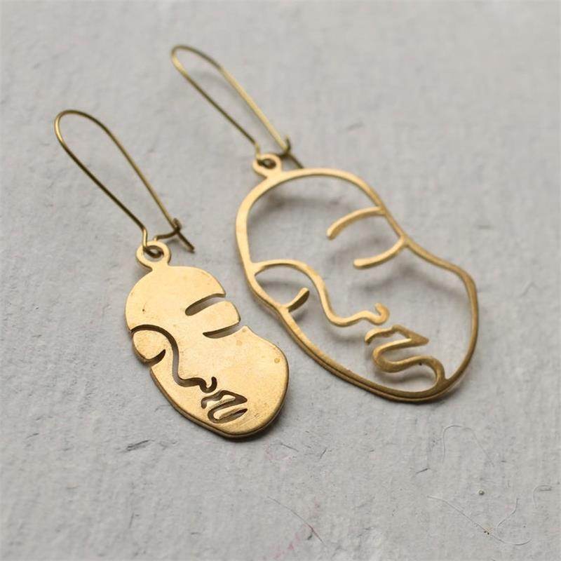 Personality Couple Earrings Fashion Alloy Jewelry - www.Shopthatapp.com
