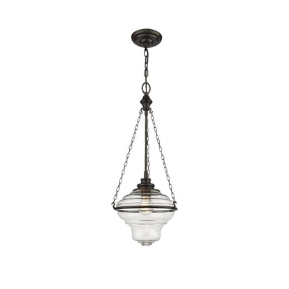 De Burgh - 1 Light Pendant In Dark Brown - www.Shopthatapp.com