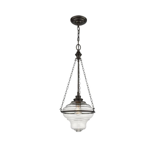 De Burgh - 1 Light Pendant In Dark Brown - www.Shopthatapp.com