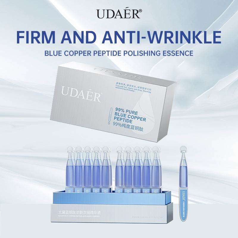 UDAER Blue Copper Peptide Serum Essence  Rejuvenating Moisturizing Anti-wrinkle, Soothing And Repairing - www.Shopthatapp.com