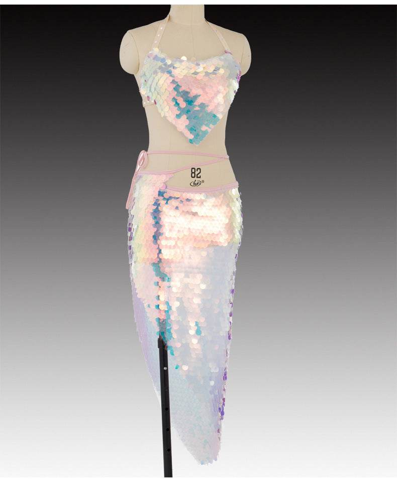 Indian Dance Suit Ethnic Latin Dance Sequins - www.Shopthatapp.com