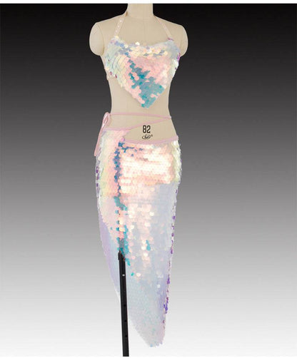 Indian Dance Suit Ethnic Latin Dance Sequins - www.Shopthatapp.com