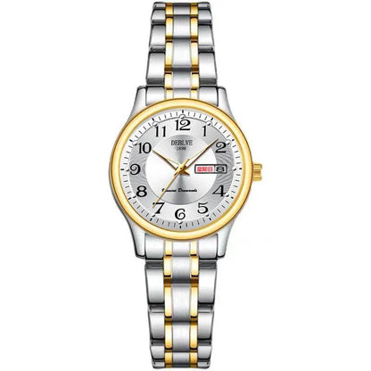 Ultra-thin Steel Strap Double Calendar Luminous Watrproof Watch - www.Shopthatapp.com