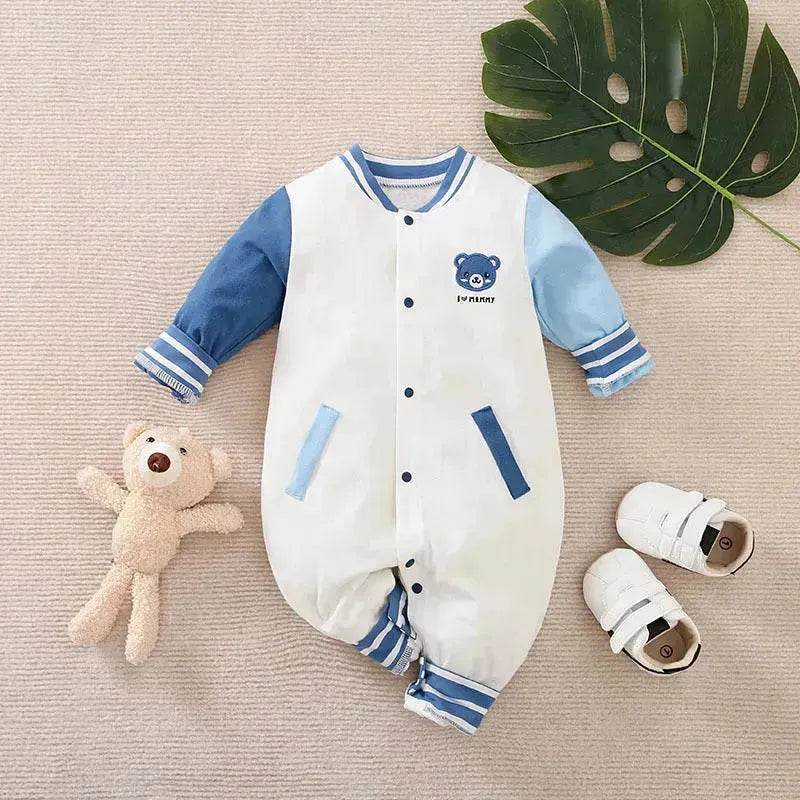 Baby One-piece Spring And Autumn Romper Baseball Uniform cloth - www.Shopthatapp.com
