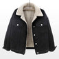Lamb Wool Thickened Plus Velvet Denim Jacket Women - www.Shopthatapp.com