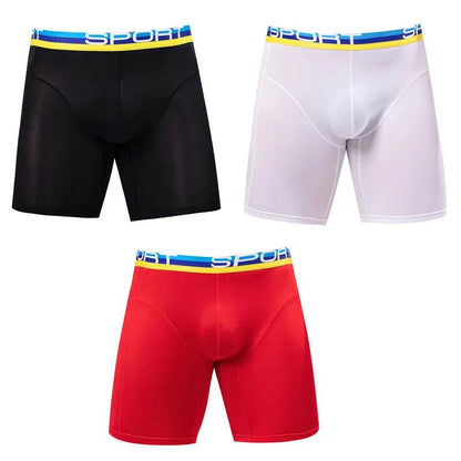 Anti-wear Ice Silk breathable Midway Boxer Beach swimming Underwear - www.Shopthatapp.com