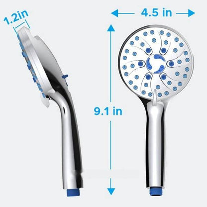 Handheld With 2 Gear Spray Gun 5 Gear Supercharged Shower - www.Shopthatapp.com