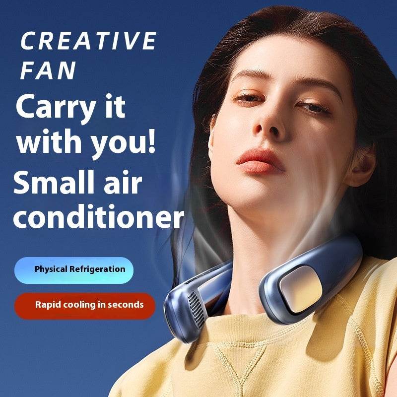 Super cool Rechargeable Bladeless Halter Neck Fan - www.Shopthatapp.com