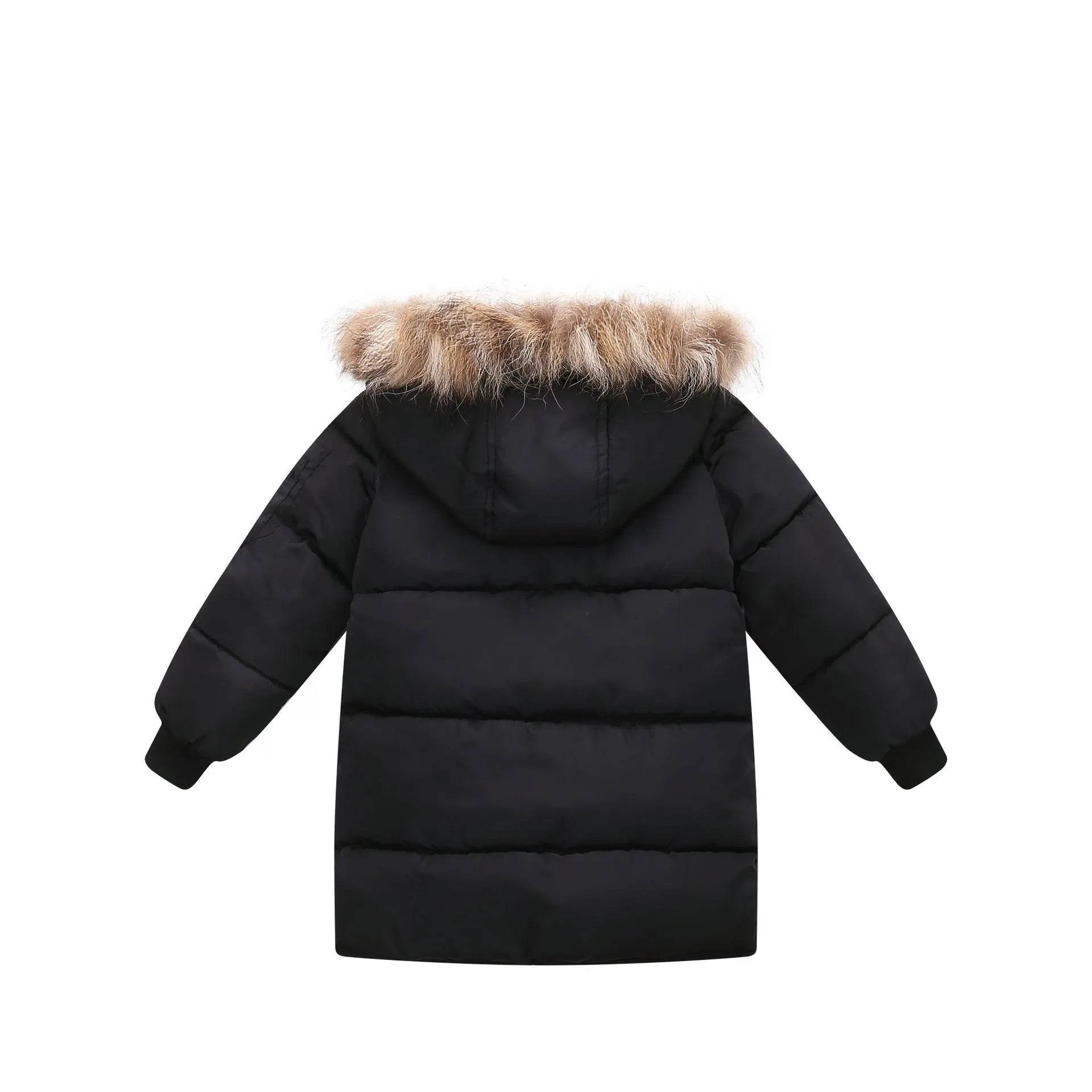 Children's Down And Wadded Jacket Camouflage Fur Collar Detachable Thickened Warm - www.Shopthatapp.com