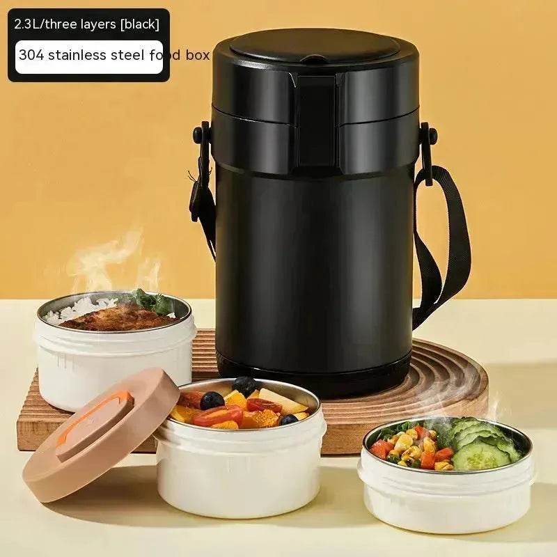 304 Stainless Steel Large Capacity Vacuum Thermal Insulated Lunch Box - www.Shopthatapp.com