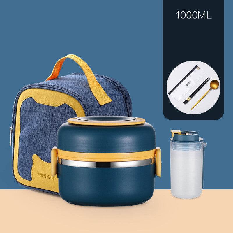 304 Stainless Steel Multi-layer Thermal insulated lunch container - www.Shopthatapp.com