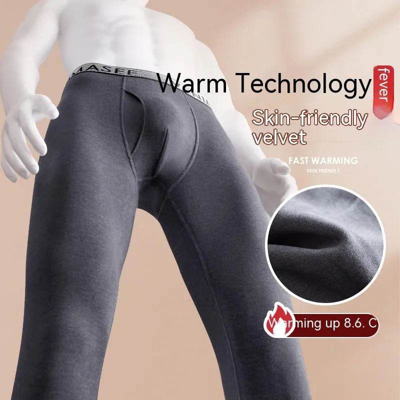 Rhinoceros Horn Big Bag Autumn Long John Pouch panties men's underwear - www.Shopthatapp.com