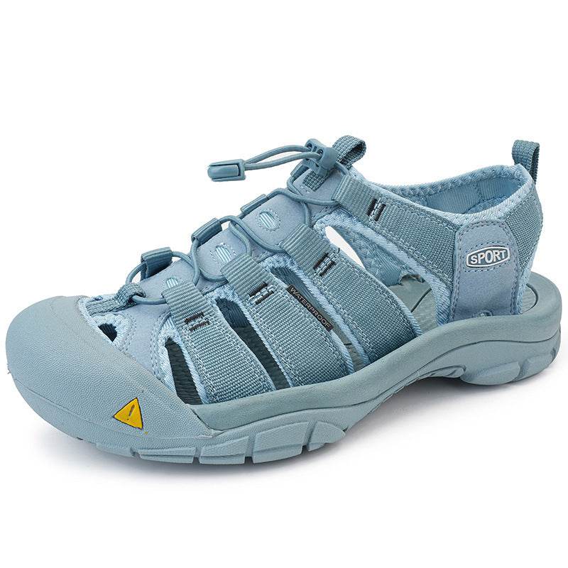 Men's Thick Bottom Toe Cap Beach Upstream Plus Size Outdoor Casual Shoes - www.Shopthatapp.com
