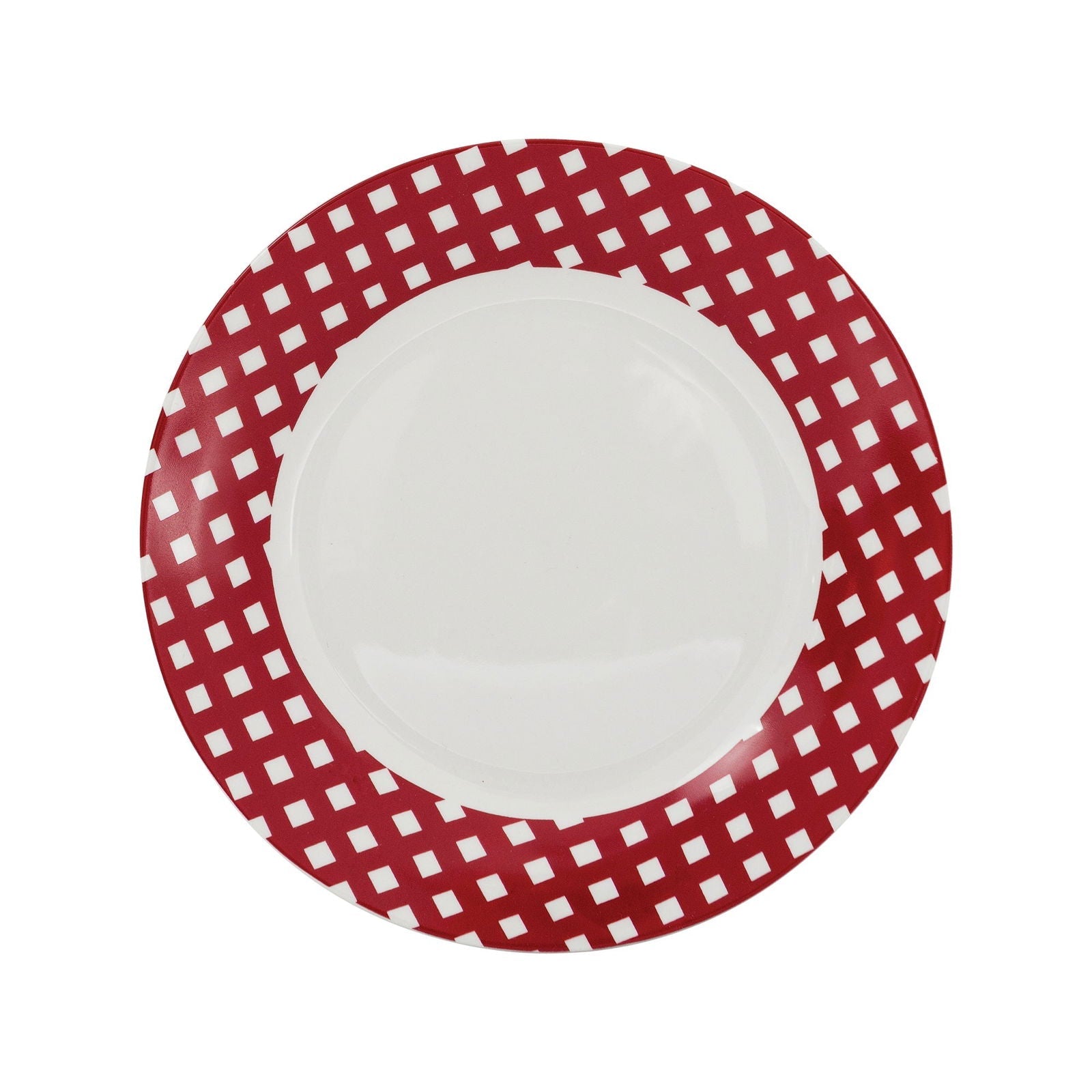 Dinnerware 12 Piece Rimmed Porcelain - Rouge - www.Shopthatapp.com