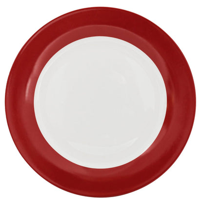 Dinnerware 12 Piece Rimmed Porcelain - Rouge - www.Shopthatapp.com