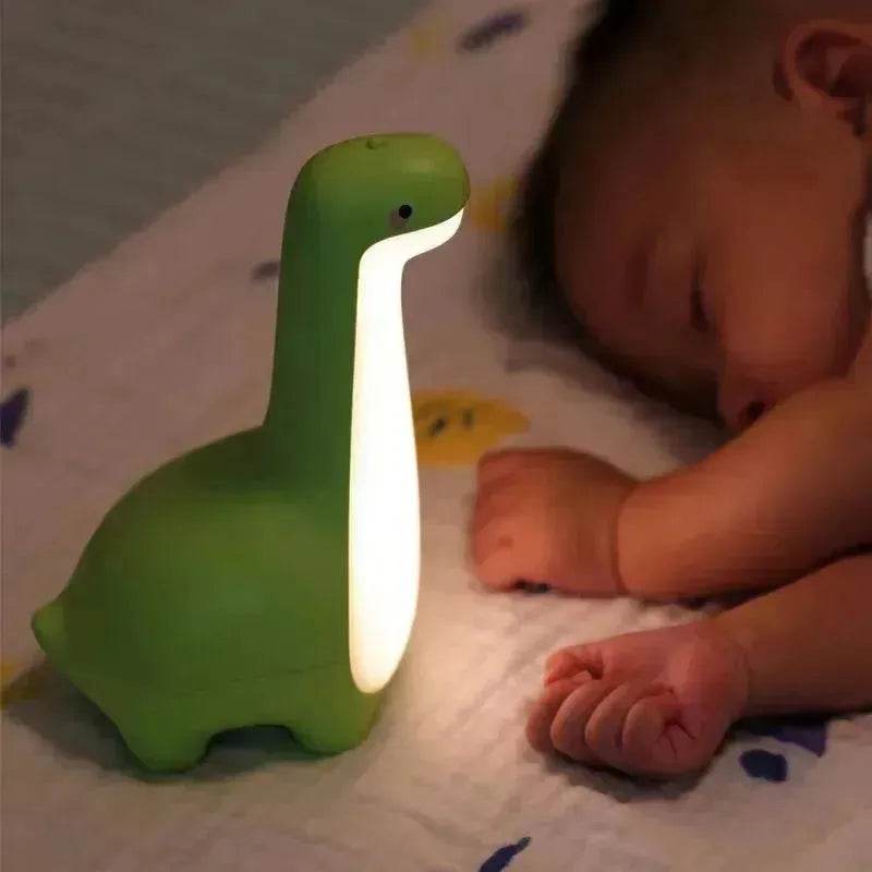 Dinosaur Night Light Cute Children's Night Light Eye Protection Bedside Timing Lamp USB Charging Room Decoration Children's Gift - www.Shopthatapp.com