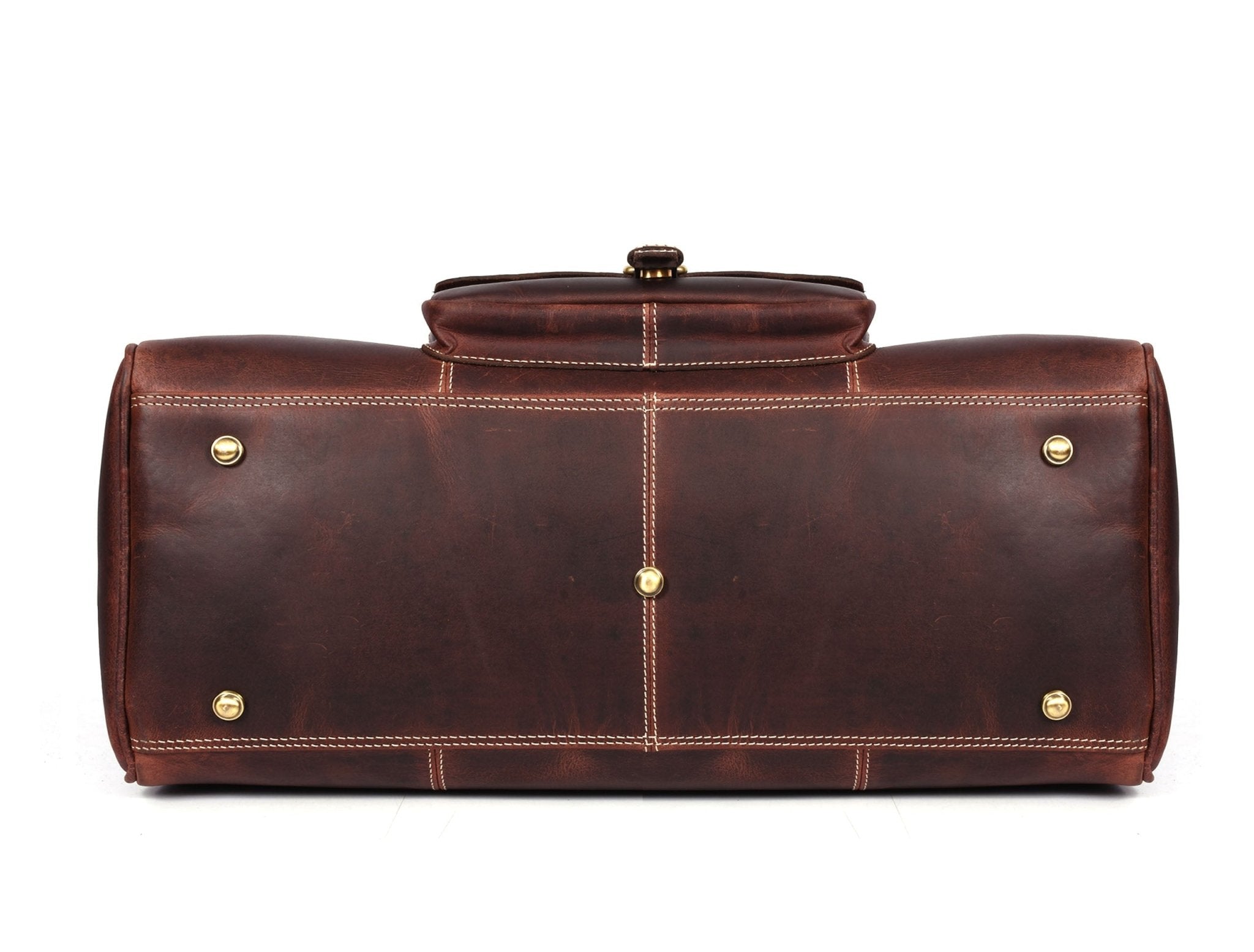 Dorval Leather Travel Bag - Walnut Brown - www.Shopthatapp.com