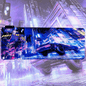 Cyberpunk Night City Dystopian DS5 LED Mauspad Mauspad 7 LED Lichter glatte Oberfläche