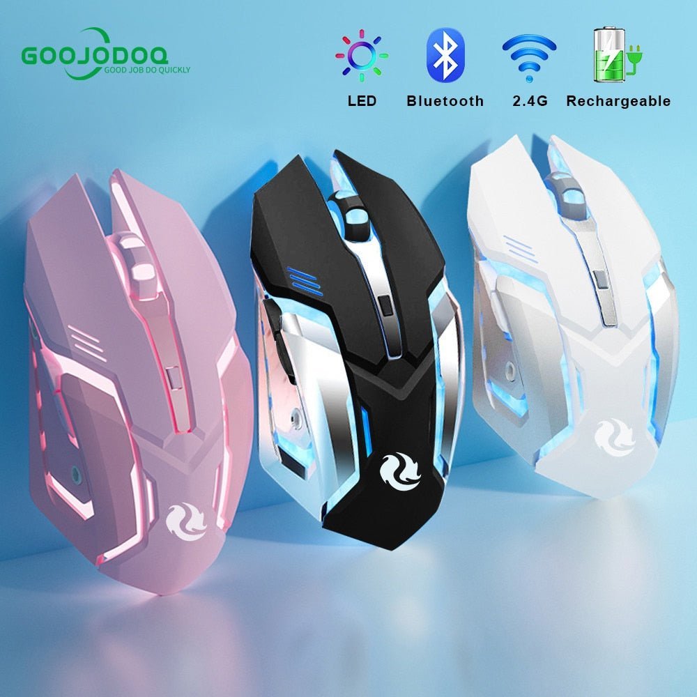 Souris de jeu sans fil Bluetooth bimode à batterie