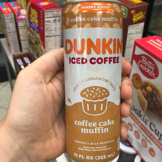 Dunkin Donuts Coffee Cake Muffin Drink