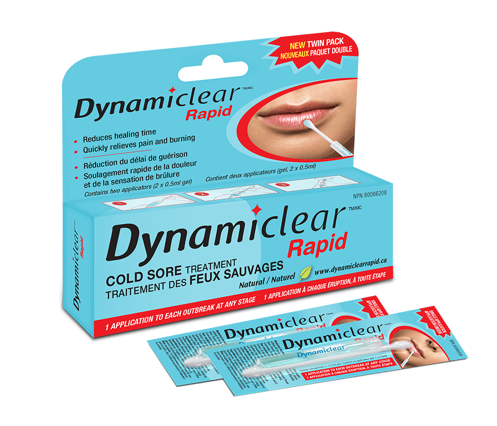Dynamiclear Rapid Cold Sore Treatment 2 x 0.5 ml gel - www.Shopthatapp.com