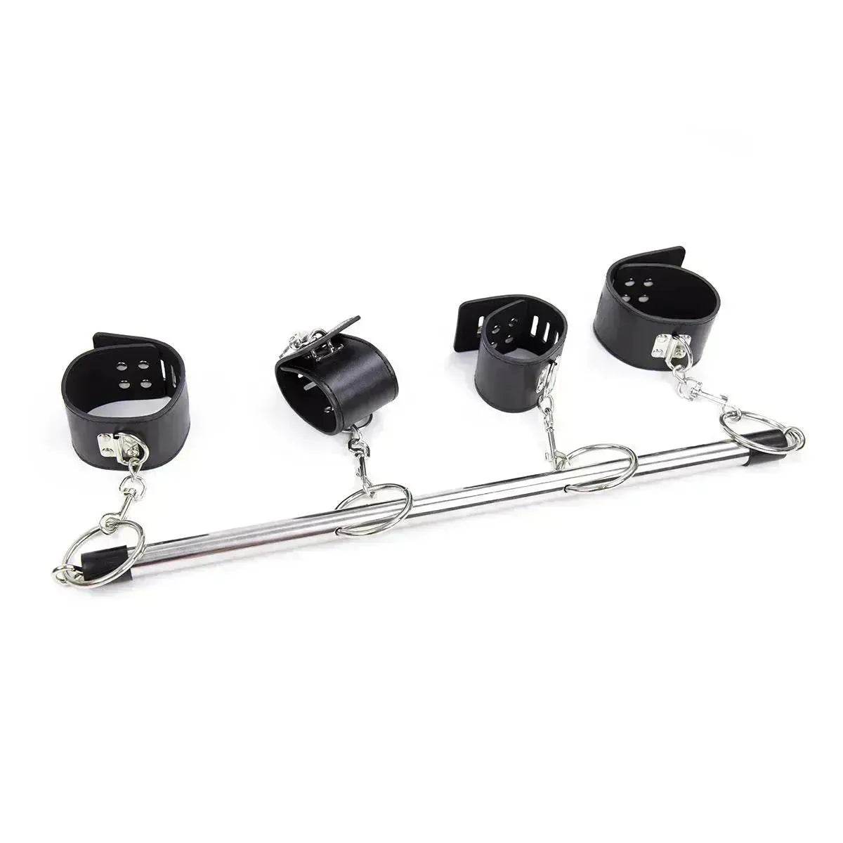 BDSM Toys Women Products Iron Tube Handcuffs Footcuffs Bondage Sets Bundled Toys - www.Shopthatapp.com